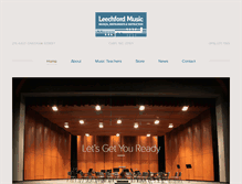 Tablet Screenshot of leechfordmusic.com